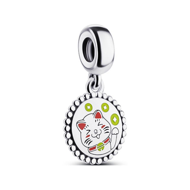 Sterling Silver Charms Beads Original Japanese Akita Inu Dog Doll Charm Fit Pandora Bracelets Bangles Diy Jewelry For Women