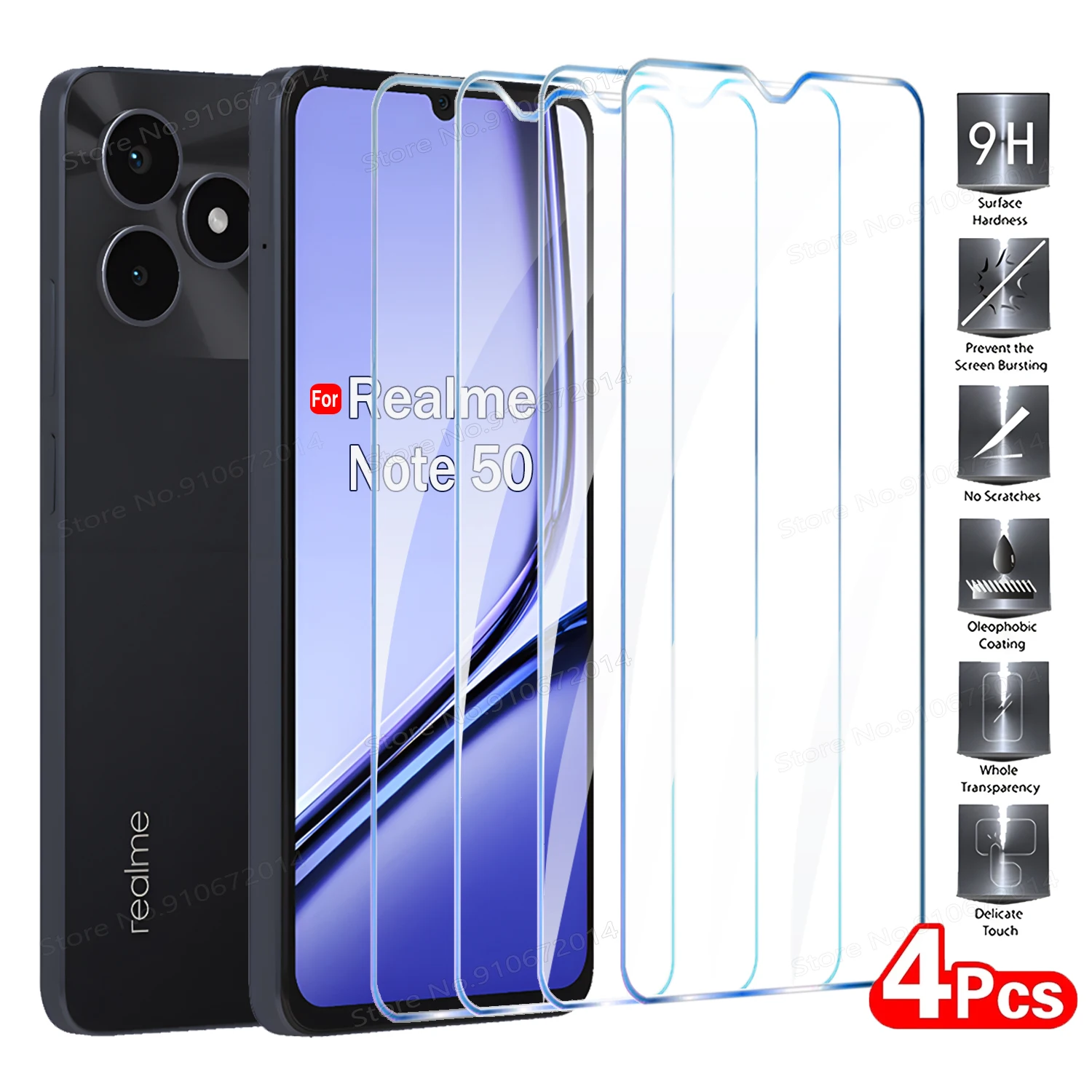 Ultimate 4PCS 9H Tempered Glass Screen Protector Set