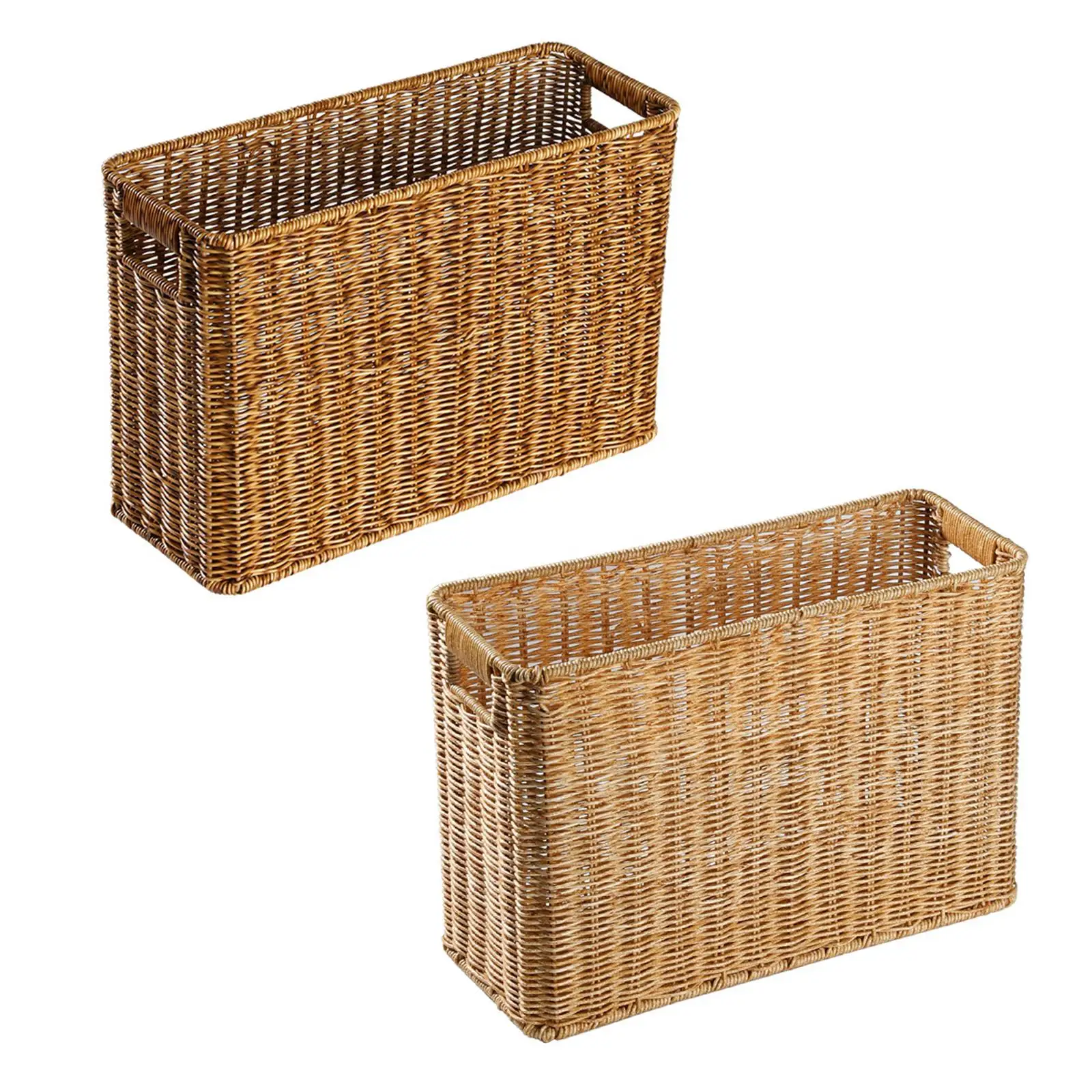 Handwoven Magazine Basket Basket Storage Finishing Basket For Closets