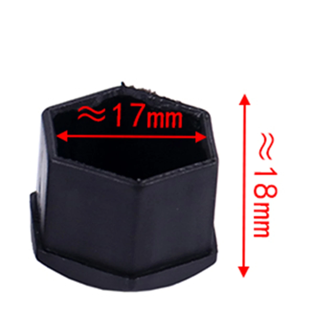 Set of 20 Black Hexagon Anti-Rust Wheel Lug Nut Covers – Durable Dust Protection