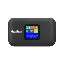 Portable 4G LTE Mobile WiFi Hotspot with SIM Card Slot - 150Mbps Wireless Router (Black European)