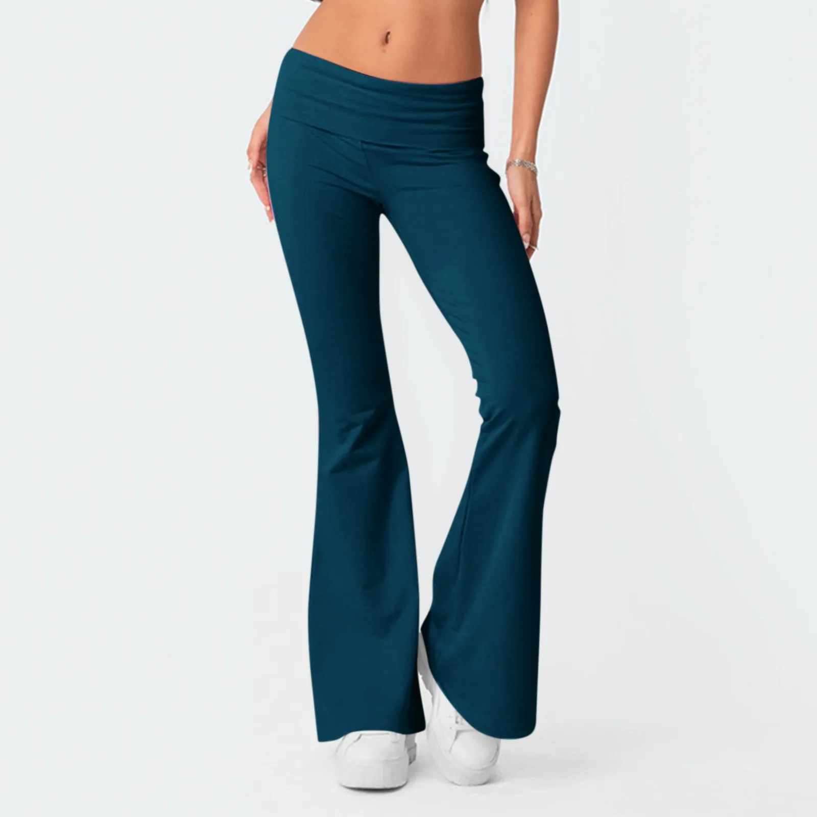 Women Flare Leggings High Waist Wide Leg Yoga Pants Seamless Fitness Workout Tights Gym Sports Trousers Casual Slimming Clothing 4