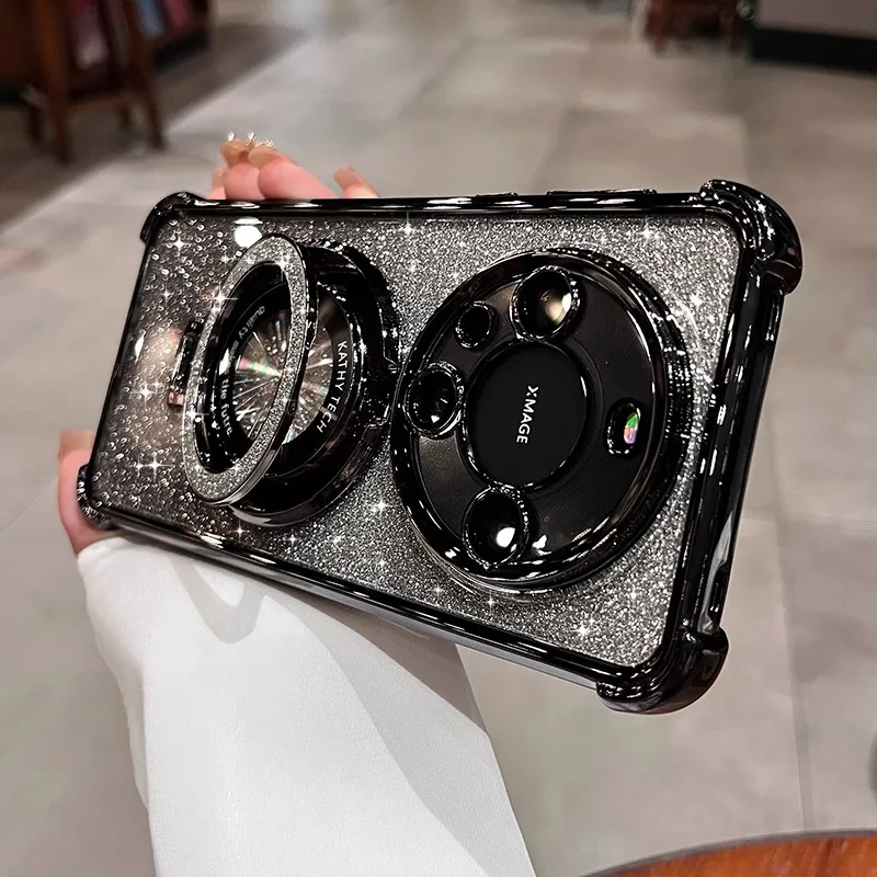 Shockproof Magnetic Bracket Plating Case Cover