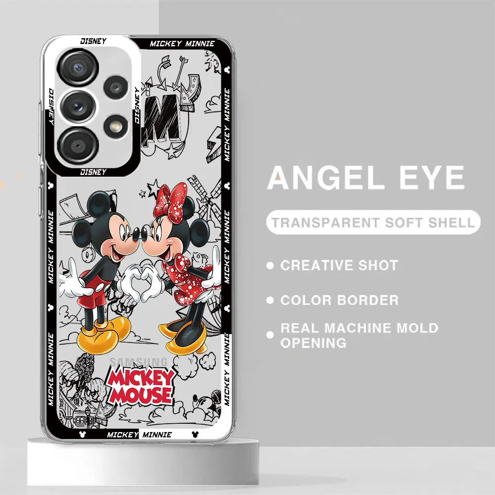 thumbnail image 1 of Disney-funda de Mickey Mouse para Samsung Galaxy, cubierta suave transparente, A13, A24, A33, A25, A54, A34, A14, 4G, A23, A15, A73, 5G, 1 of 5