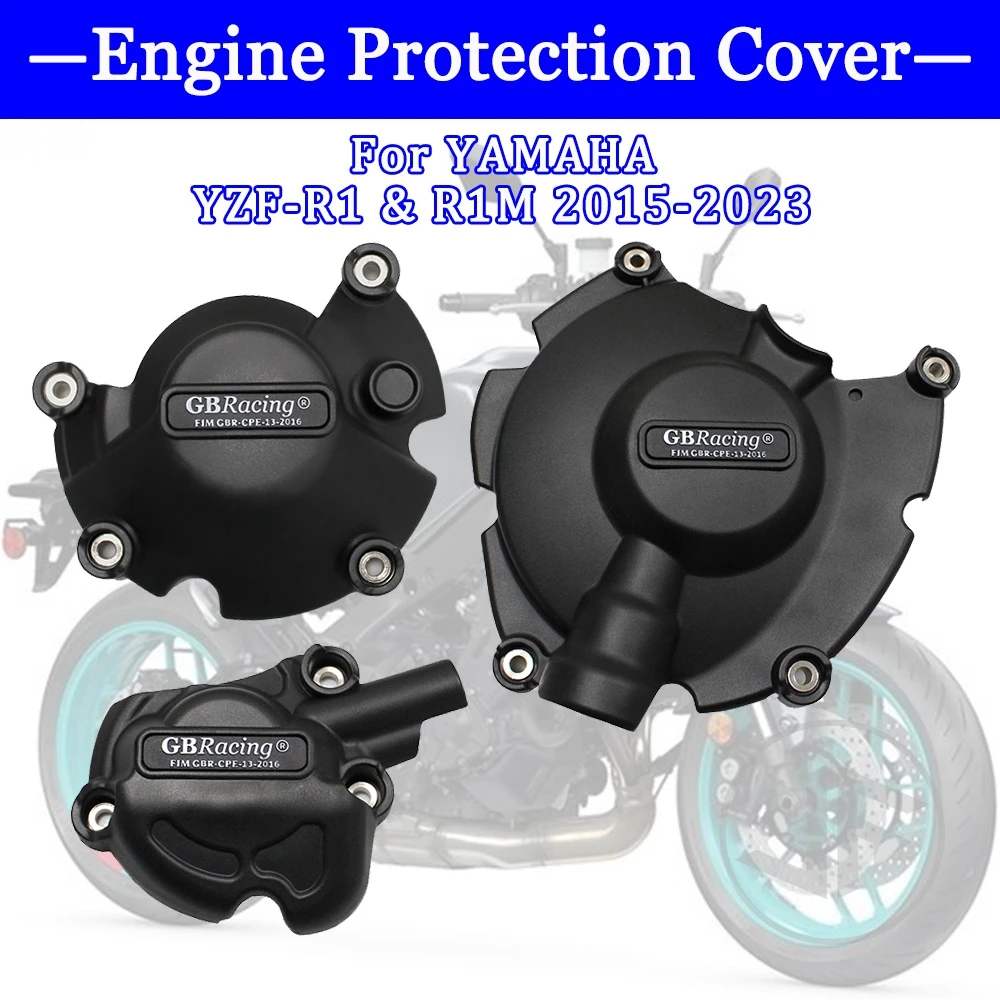 

R1 Motorcycle Accessories GB Racing Engine Protection Cover For YAMAHA YZF-R1 & R1M 2015 2016 2017 2018 2019 2020 2021 2022 2023