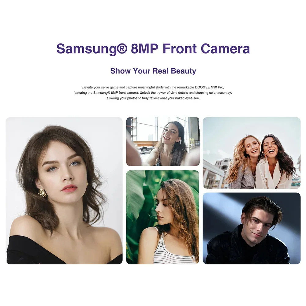 DOOGEE N50 Pro Global Smartphone Android 13 8GB+256GB 50MP Ai Main Camera 4200mAh Fast Charge Mobile Phone 6.52