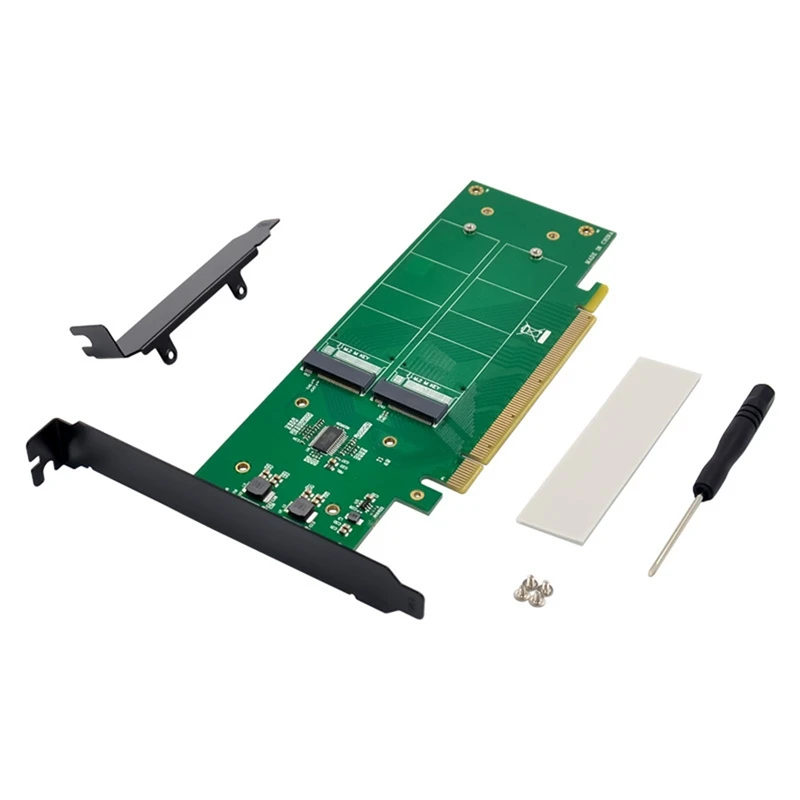 

PCI-E X16 4 Channel M.2 Nvme SSD Expansion Riser Card M.2 M SSD Split Card PCIE X16 M.2 Nvme SSD Adapter