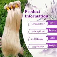 Extensions de cheveux humains blonds 613, lisses, non traités, grade 12A, cheveux vierges vietnamiens, 24, 26, 28, 30 pouces, 1/3/4 paquets pour femmes 4