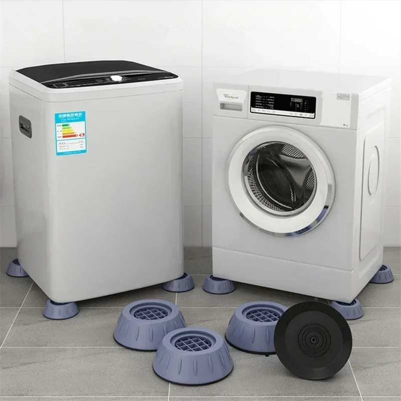 Washer Foot Pad Anti Vibration Pads Washing Machine Holder Dryer Shock Support Prevent Moving Non-Slip Home Supplies 4Pcs