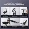 Office Chair, Auto Following Lumbar Support High Back Desk Chair with Laptop Desk Table, Seat Depth and Height Adjustable, Chair 5