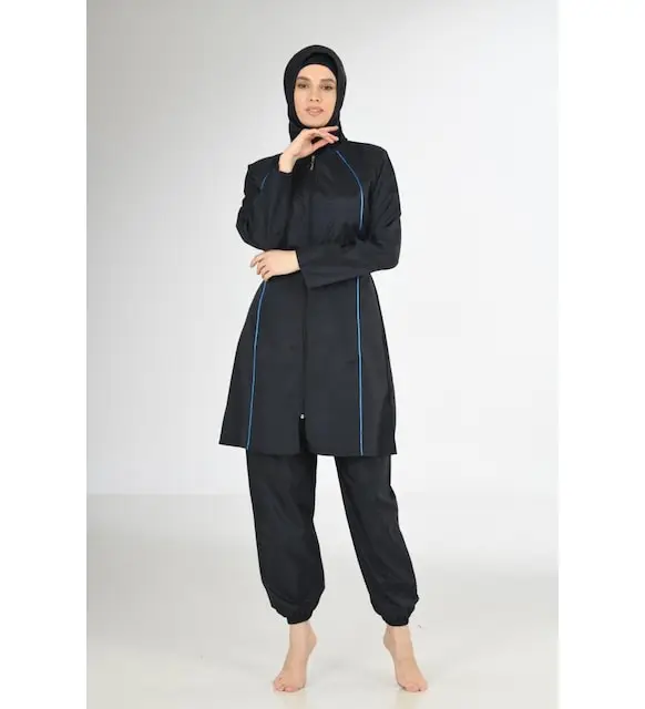 Fantasy 3219 Navy blue classic full closed hijab swimsuit