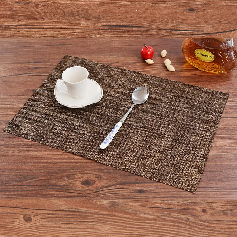 

GoodWater Proof Stain Heat Resistant Place Mats For Dining Table Mat PVC Woven Placemat