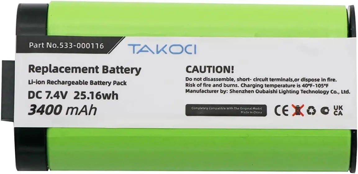 Replacement Battery for Logitech S-00147, UE MegaBoom 533-000116, 533-000138 7.4V/3400mAh