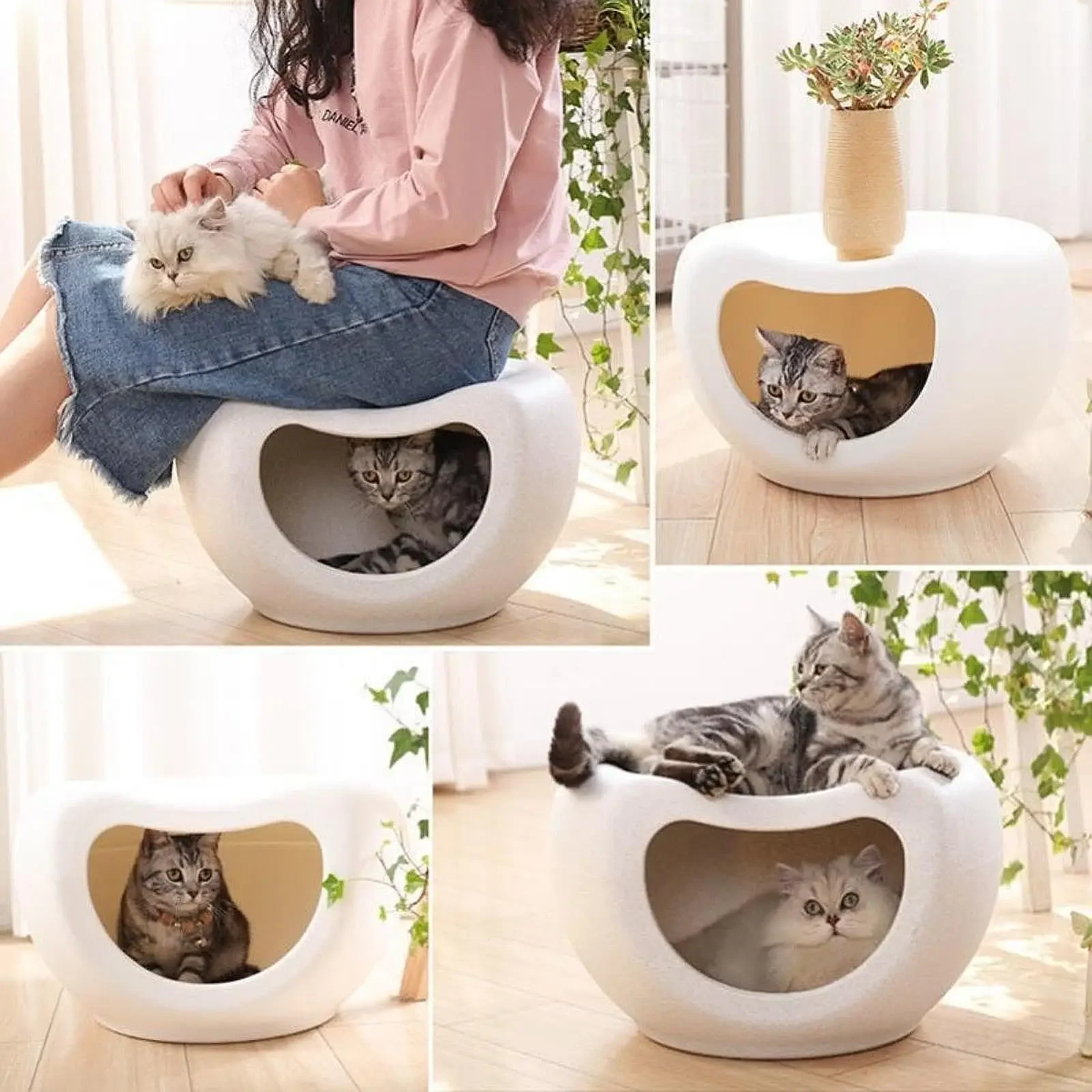 Cat House Cat Hideaway, Indoor Sleeping Autumn Cat Shelter Cave Bed for Bunny, Hedgehog, Chihuahua Pomeranian Cat House Cat Hideaway, Indoor Sleeping Autumn Cat Shelter Cave Bed for Bunny, Hedgehog, Chihuahua Pomeranian