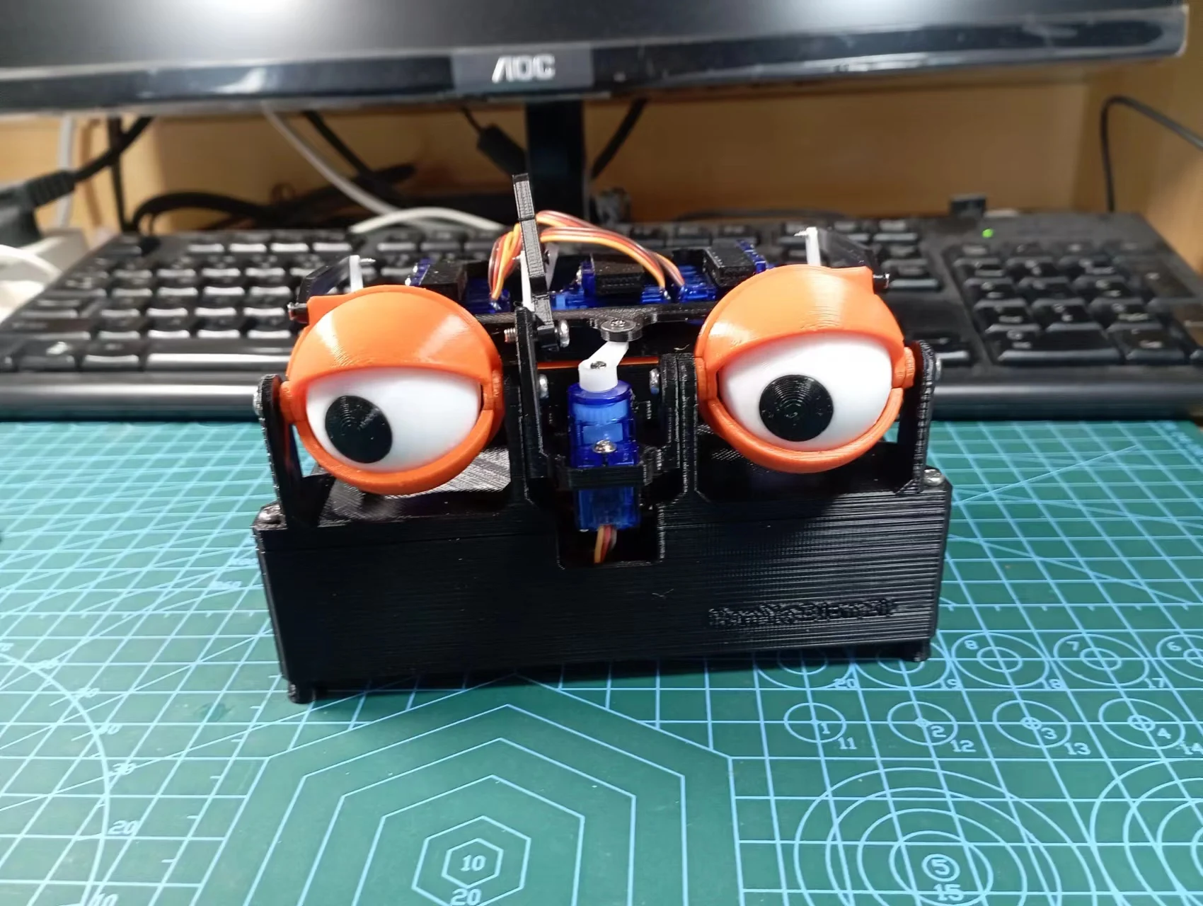 комплект для самостоятельной сборки 6 dof robotic eye для arduino bionic robot sg90 сервопривод с приложением и wi fi управлением обучающие игрушки с открытым Набор для самостоятельной сборки 3d-печати роботов Bionic Eye для робота Arduino с приложением SG90/веб-управлением, программируемый робот с открытым исходным кодом, стартовый комплект