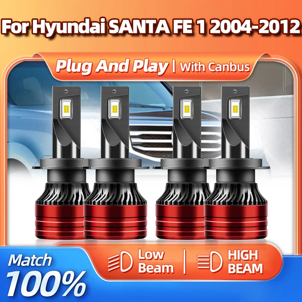 

Canbus Led Headlight 240W 40000LM Car Headlamps Bulbs 12V 6000K Auto Lamps For Hyundai SANTA FE 1 2004-2008 2009 2010 2011 2012