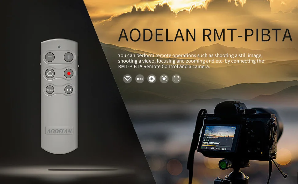 For Sony Camera Wireless Remote Control Rechargeable Shutter Release with OLED S