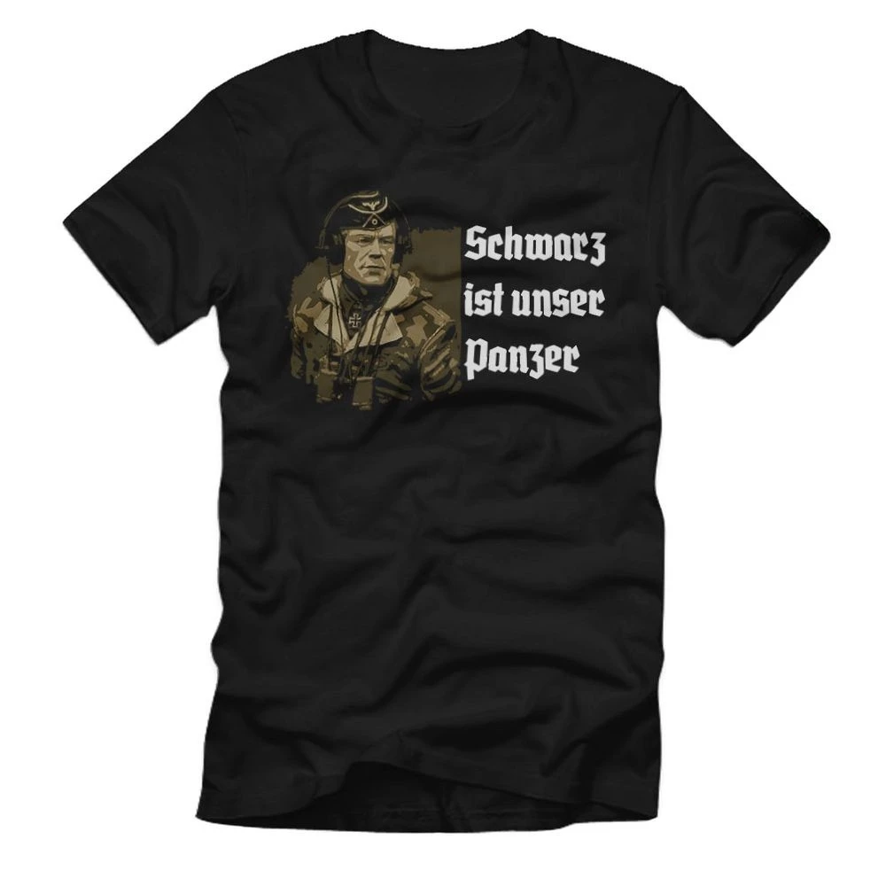 

Schwarz Ist Unser Panzer. Kommandant Soldat Panzermann Lied T-Shirt. Premium Cotton Short Sleeve O-Neck Mens T Shirt