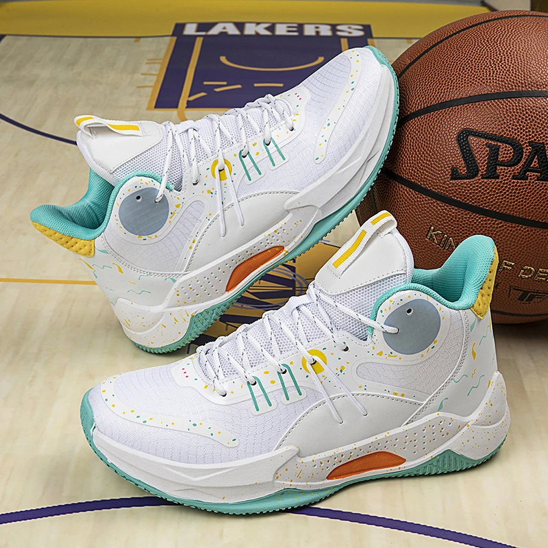 

Men's Basketball Shoe Men's High Quality Anti slip Breathable Basketball Training Shoe Sizes 36-45