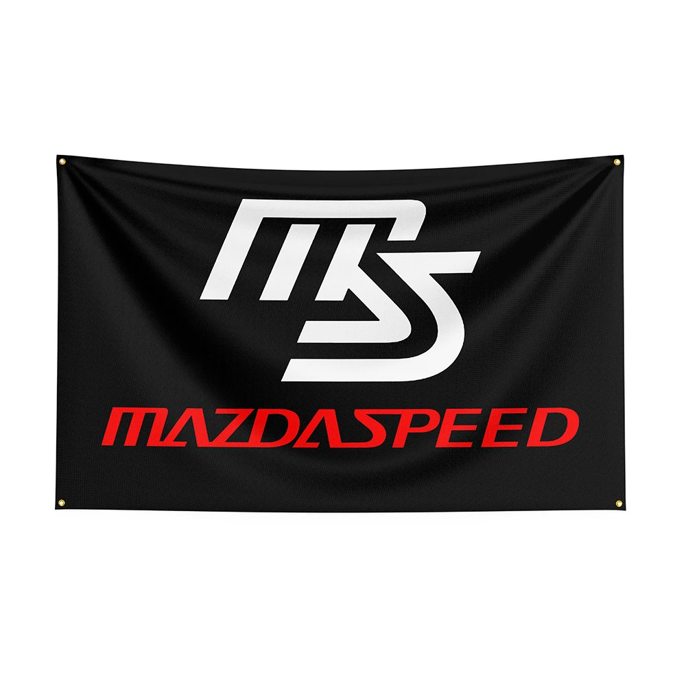 

90x150cm Mazdaspeeds Flag Polyester Printed Racing Car Banner For Decor ft flag banner