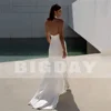 Sexy Mermaid Wedding Dress Women High Collar Open Back Sleeveless Side Slit Pleat Bridal Gown 2025 Vestido De Noiva Customized 2
