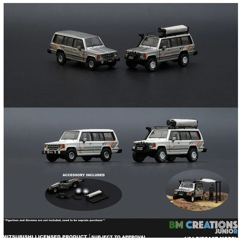 toy excavators BM Creations 1:64 1st Gen Pajero 1983 Diecast Model Car diecast fire truck