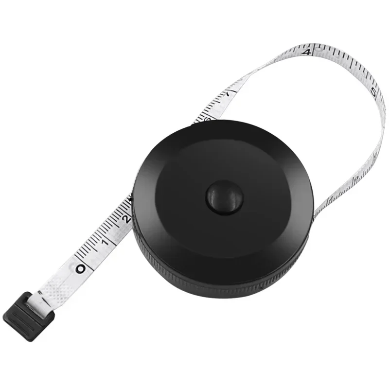 Black Double Sided Measuring Tape Auto Retractable Tools ABS Flexible Sewing Mini Measuring Tape 1PC 150cm/60inch tape measure measuring tape