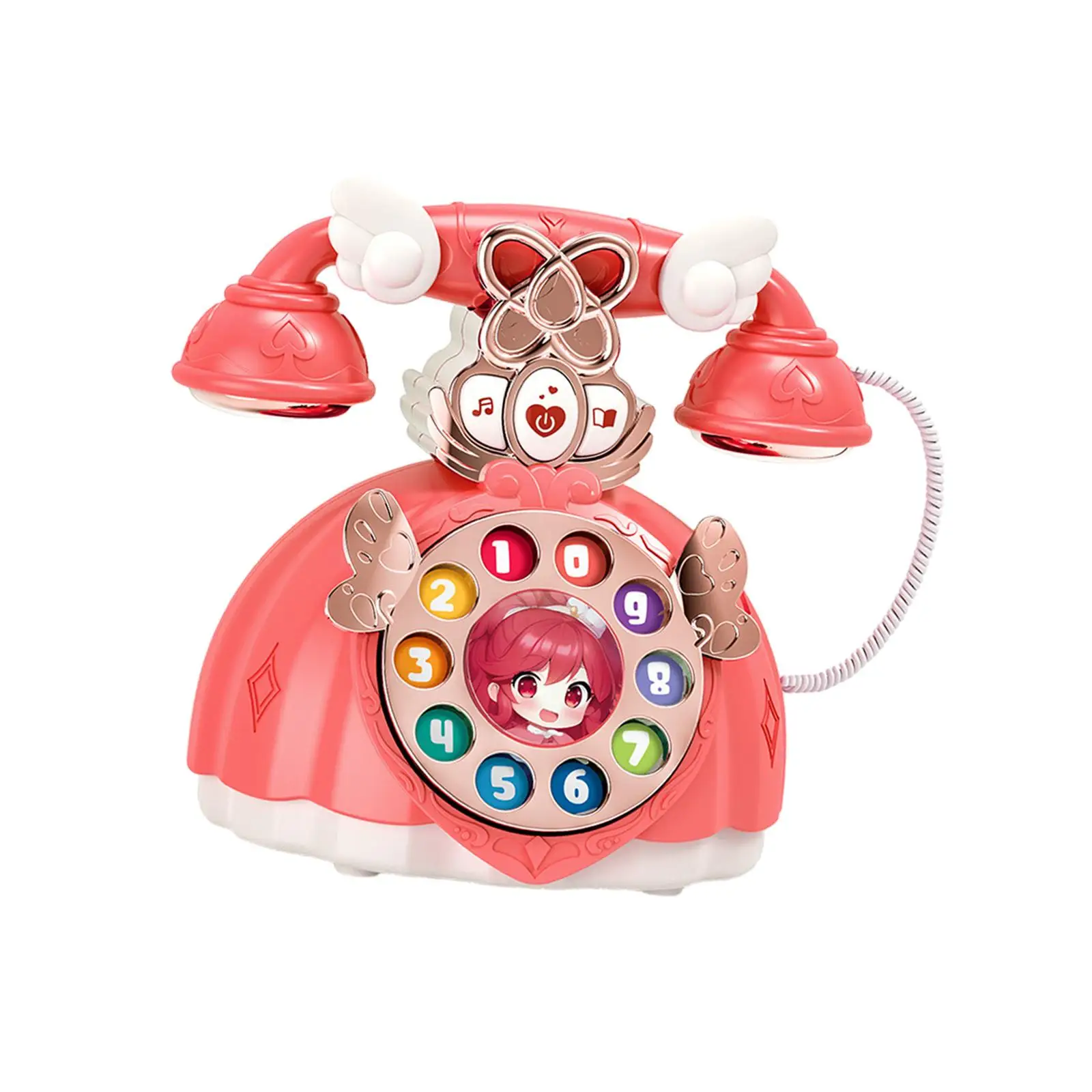 Baby Phone Toy with Music, Story and Lights Pretend Play for Children