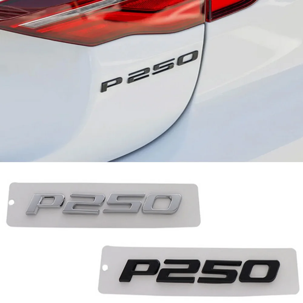1 Pezzo 3D Premium P250 Logo Per F Type E Pace Xf Xe Xj 3.0 5.0 V6 V8 Jaguar P250 Car Trunk Abs Logo Waterpoof Style Accessori