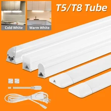캐비닛 아래 LED 주방 조명, 10W 20W LED 튜브 바 벽 램프, 초박형 홈 침실 주방 옷장 실내 조명, 220V 룸