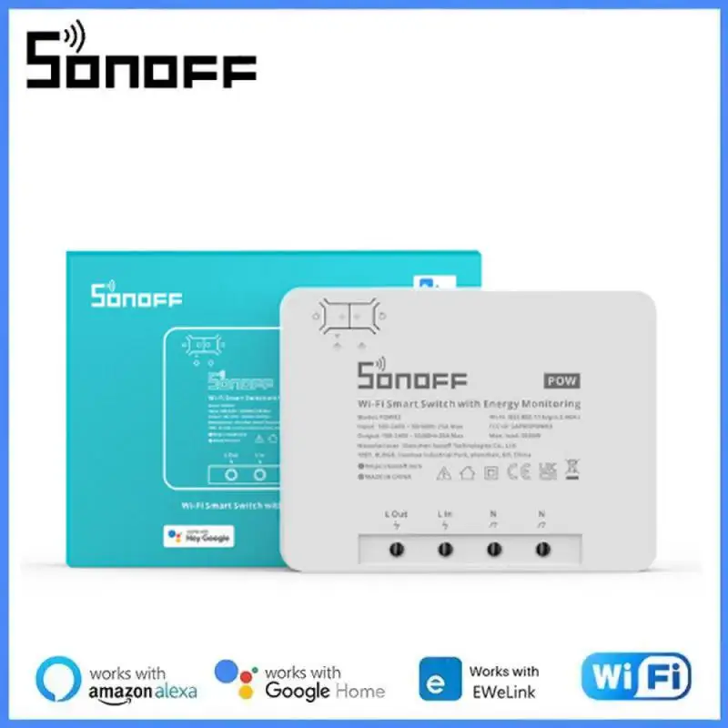 

Смарт-измеритель SONOFF POW R3, 25 А, с поддержкой Wi-Fi