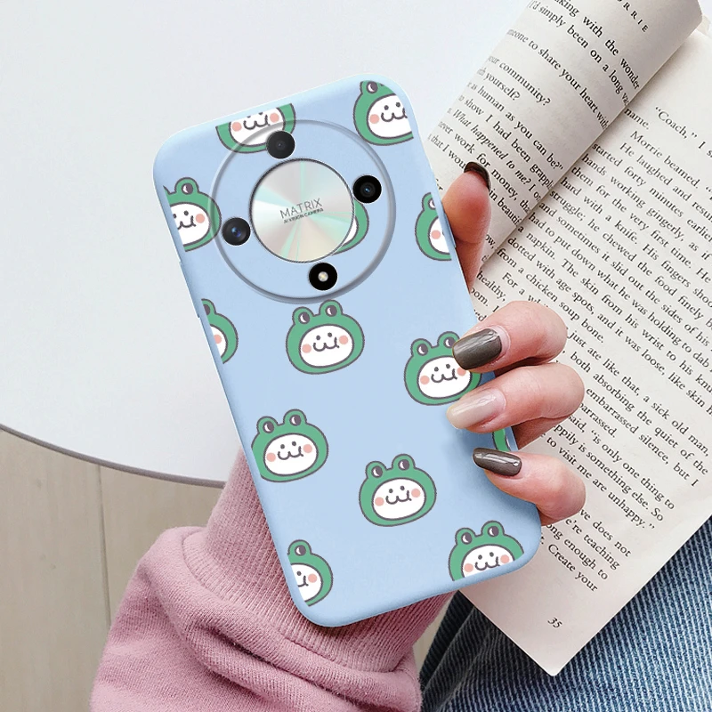 Cute Cat Silicone Soft Back Case with Lovely Cartoon Design