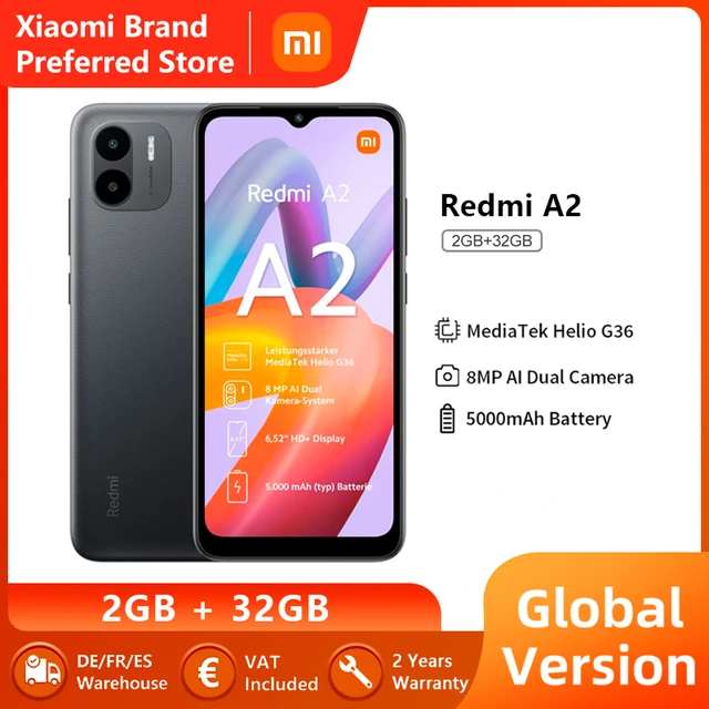 Redmi A2 (Sea Green, 2GB RAM, 32GB Storage), Powerful Octa Core G36  Processor, Upto 7GB RAM, Large 16.5 cm HD+ Display with Massive 5000mAh  Battery