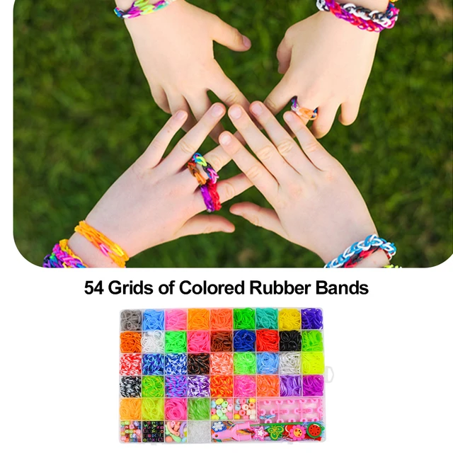 Rainbow Loom: Key Solids Rubber Band Set, 4,200 Loom Bands Included