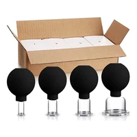 4 Pcs Anti Cellulite Suction Cup Ventosa Silicone Ball Glasses Jar Vacuum Cupping Set Cans Body Face Massager Drop Shipping 1
