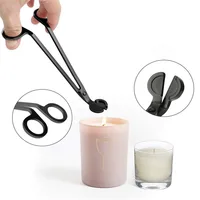 3pcs/set Candle Snuffer Trimmer Hook Stainless Steel Luxury candle scissors Wicks Holder Dipper Home Deco Rose Gold Silver Black 4