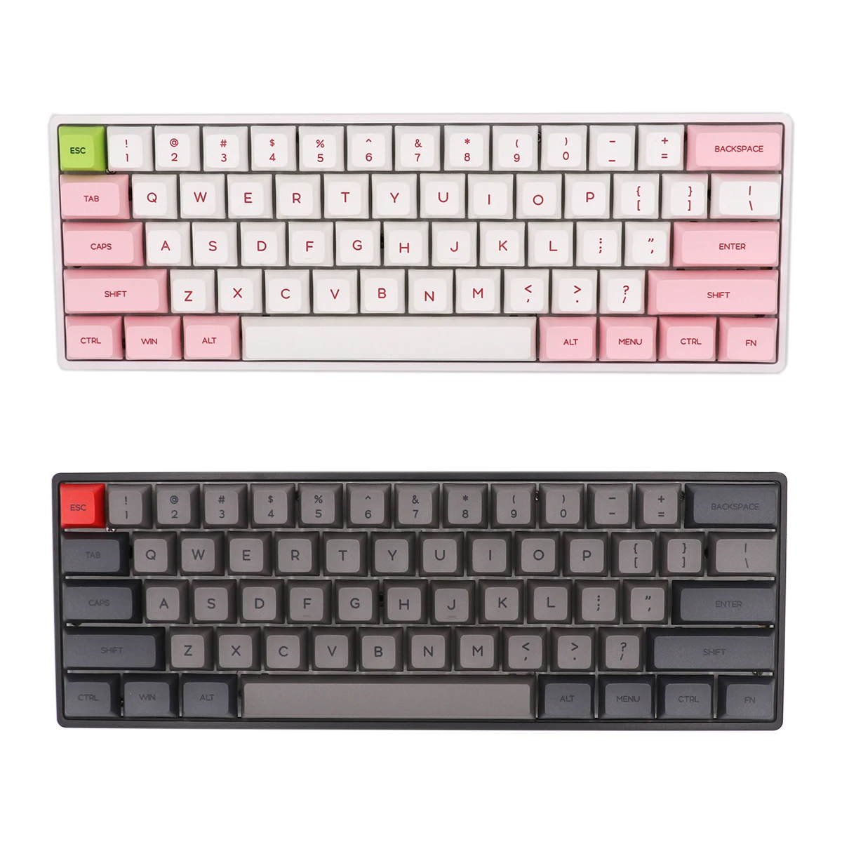 Teclado Mecânico com Fio Gh60 Tipo-c Rgb Switch Leds Pcb Hot Swappable 61 Chaves Bgkypro-gk61x