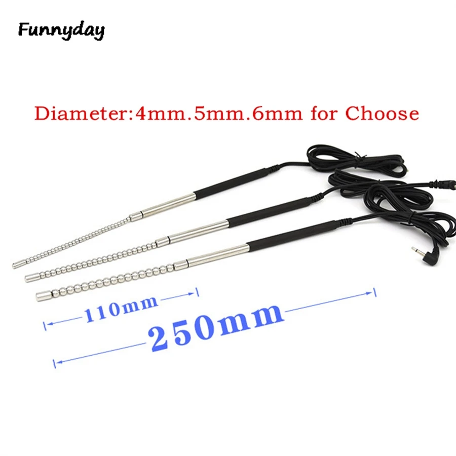 Electro Shock Urethral Catheter Penis Plug Expander Urethral Sounding Dilator Horse Eye Electro Stimulation Sex Toys For Men
