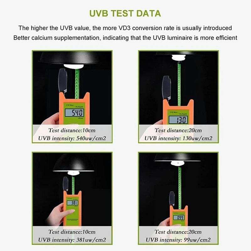 0-1999Uw/Cm2 UVB Meter UV Illuminometer for Reptile