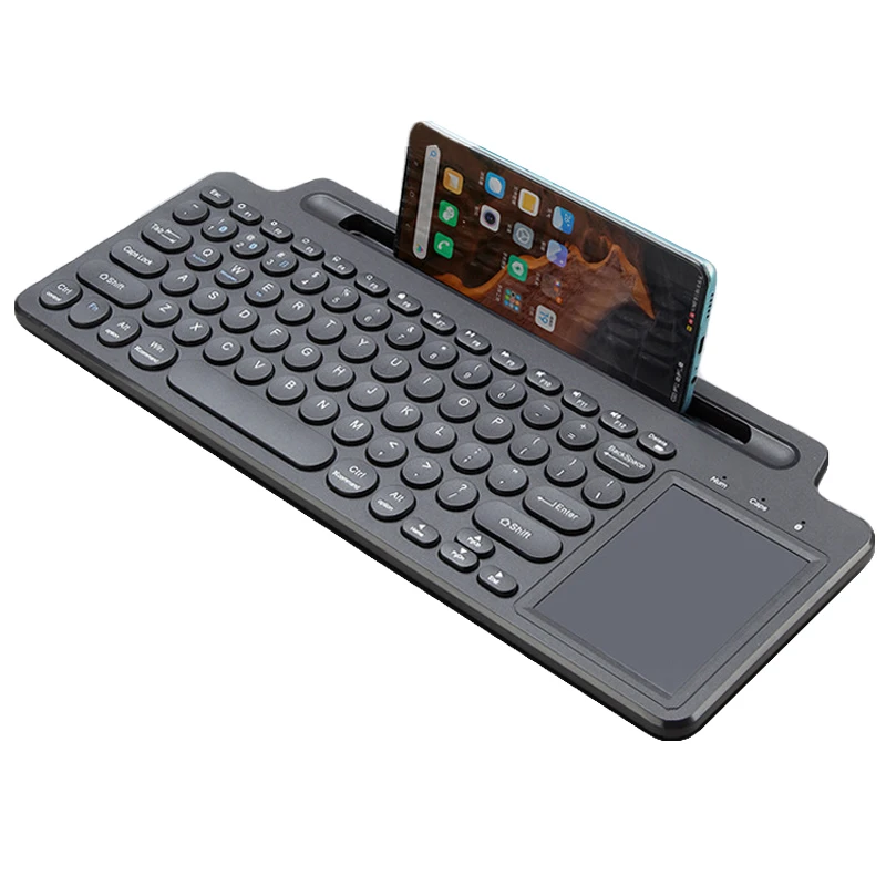 2 4g Wireless Bluetooth Keyboard With Number Touchpad Mouse Card Slot Numeric Keypad For Android Ios Desktop Laptop Pc Tv Box Keyboards Aliexpress