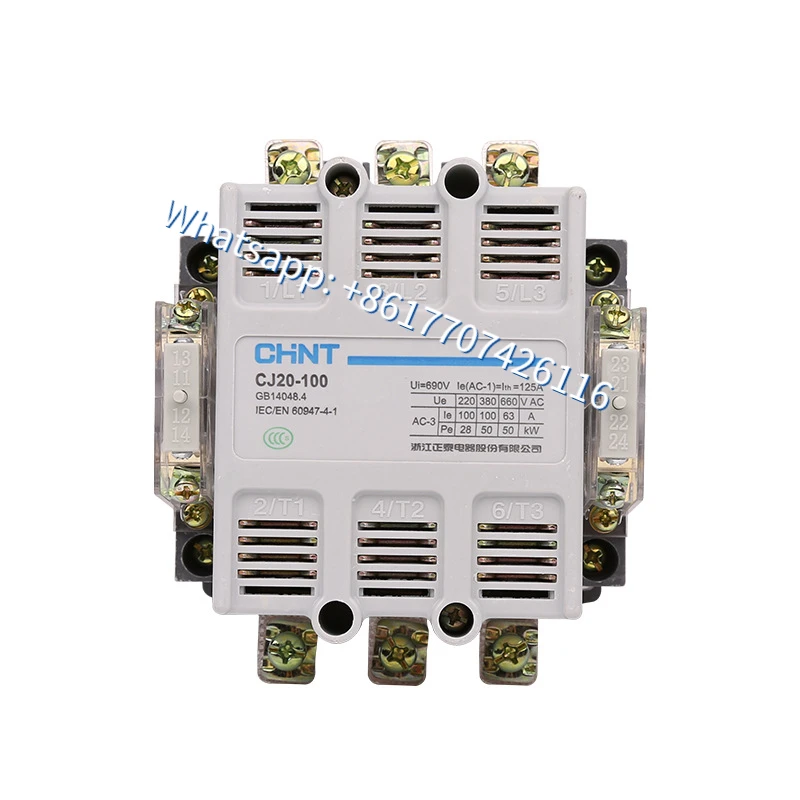 

Single-phase AC contactor CJ20-100A high-current contactor power supply voltage two open two closed
