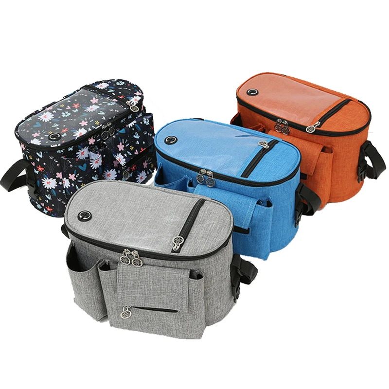 baby stroller accessories backpack Soild Color Baby Stroller Bags Accessories Stroller Organizer Mommy Travel Bags Buggy Pram Cart Storage Basket Hook Mom Backpack baby stroller accessories products