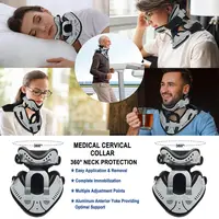 Adjustable Cervical Collar, Neck Brace Support Orthosis, Fixable Neck Posture Corrector, Pain Relief, Traction Spine Alignment 1