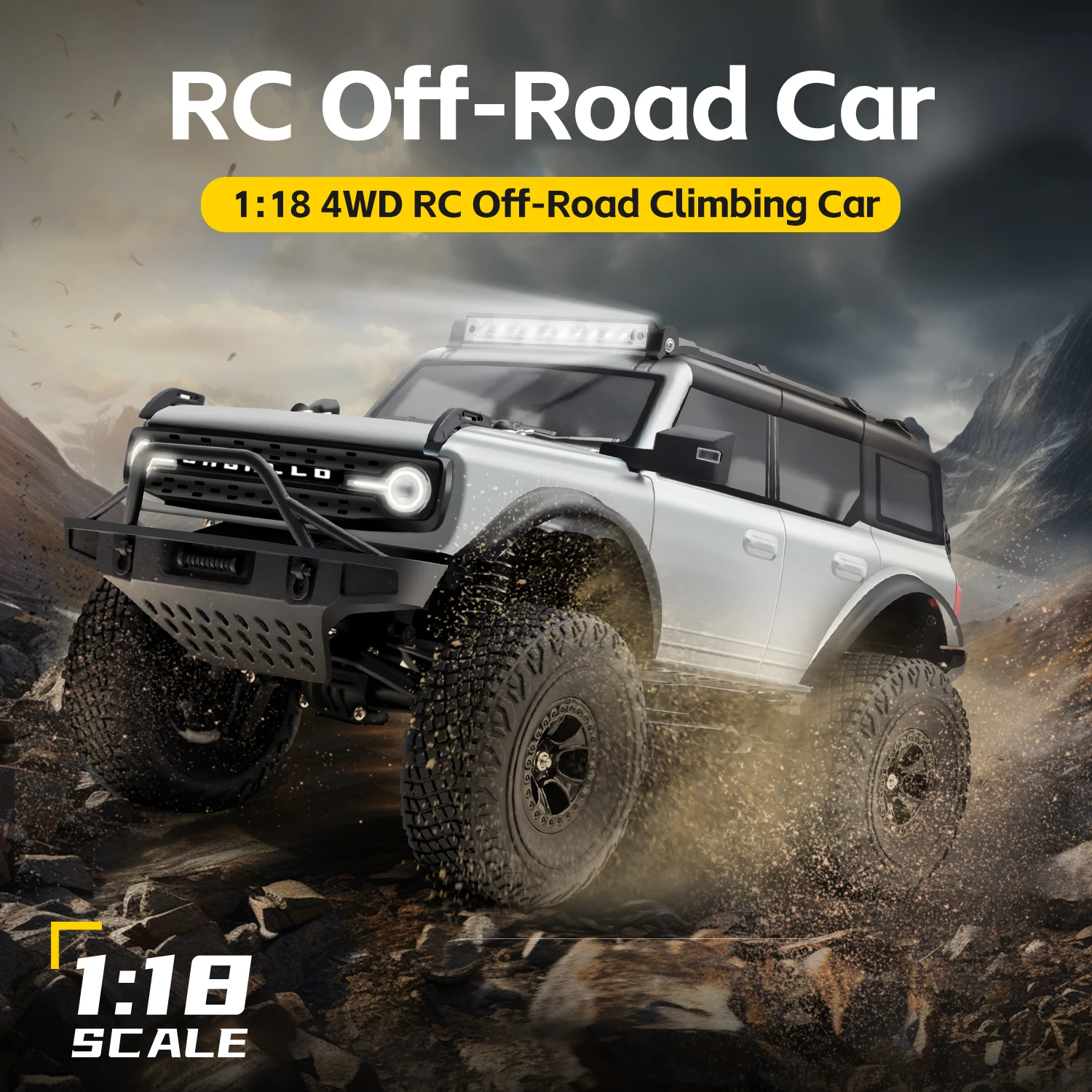 Vue éclatée du châssis de la Wltoys 184023 Voiture RC 4WD 1/18 - Buggy Électrique 2.4GHz montrant les composants