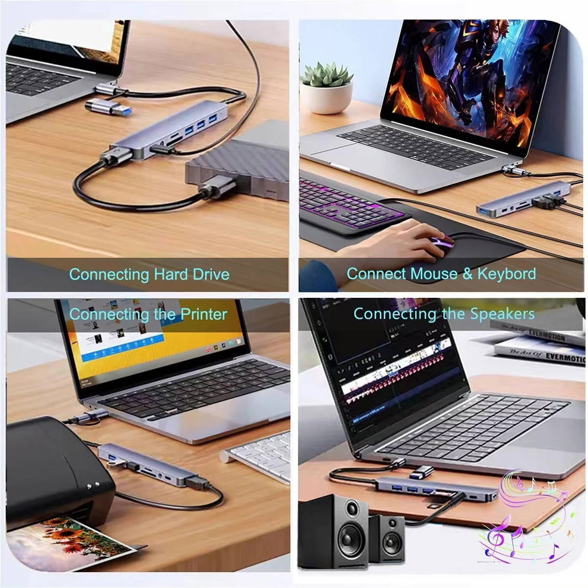 Premium Multi-Port USB 3.0 Hub with High-Speed Data Transfer