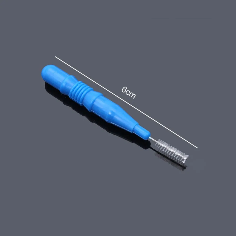 20 개/대 크리 에이 티브 플라스틱 치간 칫솔 구강 위생 치아 깨끗한 이쑤시개 치과 교정 치실 스틱 구강 관리