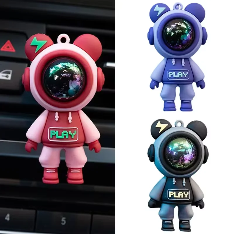 Car Decoration Accessories Car Air Outlet Perfume Clips Cartoon Astronaut Air-Conditioning Outlets Aromatherapy Clip Interior Accessories Air-Freshener