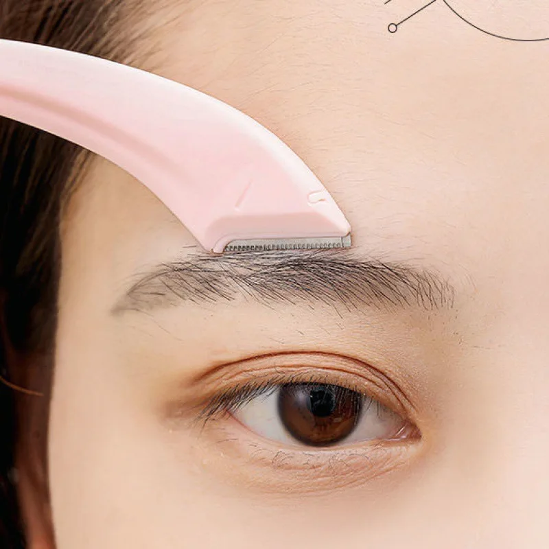 Accessories Eyebrow Trimming Knife Face Razor For Women Professional Eyebrow Scissors With Comb Brow Trimmer Scraper