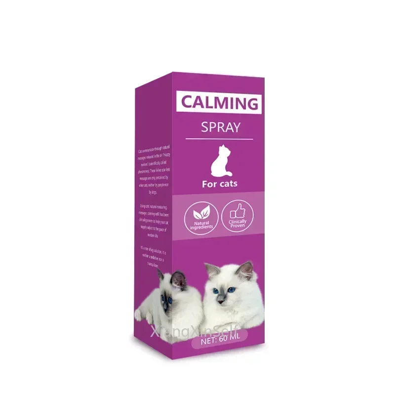 Calming Feline Anti-Stress Pheromone Spray - 60ml Soothing Solution
