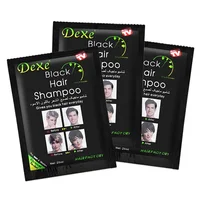 Dexe – shampoing pour cheveux noirs rapides, 5 minutes, devenir rapide, teinture pour cheveux noirs, herbe, soins capillaires naturels, restauration, colorant, 10 pièces 6
